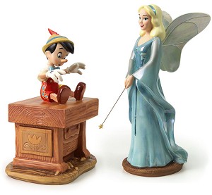 WDCC Disney Classics Pinocchio Blue Fairy And Pinocchio The Gift Of Life Is Thine 