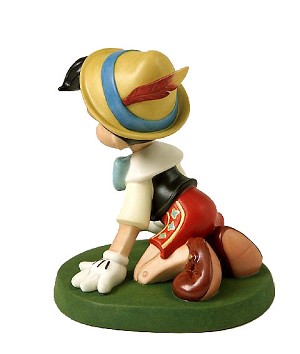 WDCC Disney Classics Pinocchio On Pool Table Hes My Conscience Artist Signed 