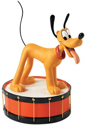 WDCC Disney Classics Mickey Mouse Club Pluto Keep The Beat Porcelain Figurine