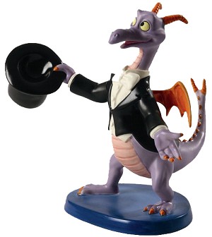 WDCC Disney Classics Figment Top Hat and Tails Signed By Bruce Lau Porcelain Figurine