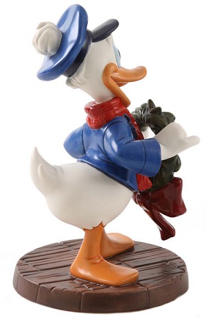 WDCC Disney Classics Mickeys Christmas Carol Donald Duck Festive Fellow Porcelain Figurine