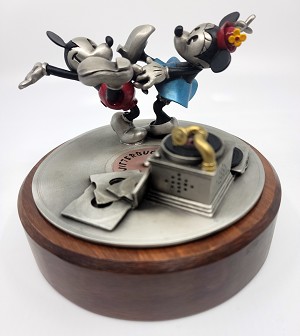 WDCC Disney Classics Mickey and Minnie Jitterbugging Pewter Sculpture 