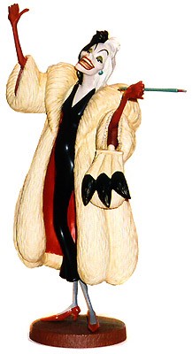 WDCC Disney Classics One Hundred and One Dalmatians Cruella De Vil Anita Daahling Porcelain Figurine