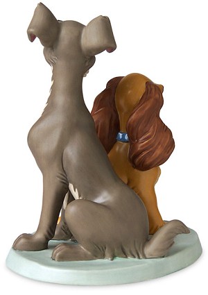 WDCC Disney Classics Lady And The Tramp Lady And Tramp Opposites Attract Porcelain Figurine