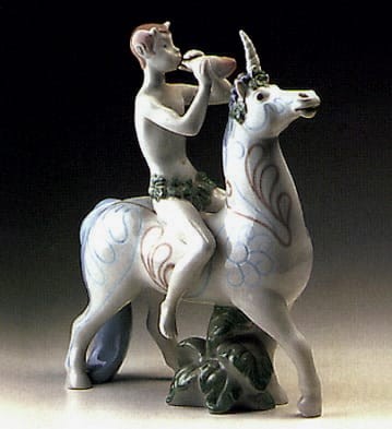 Lladro Faun Porcelain Figurine