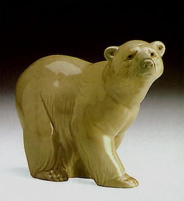 Lladro Attentive Bear Porcelain Figurine