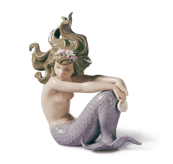 Lladro Illusion Mermaid Porcelain Figurine