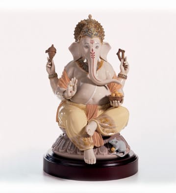 Lladro LORD GANESHA Porcelain Figurine