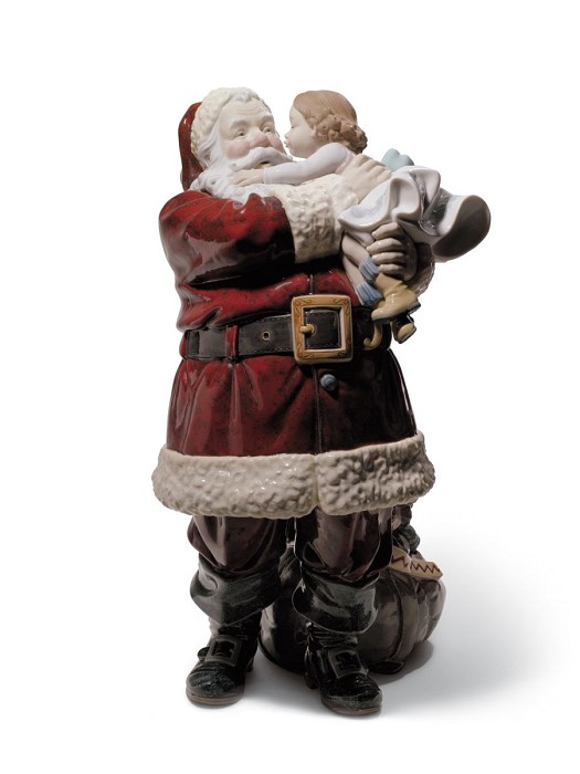 Lladro Santa I've Been Good! Porcelain Figurine