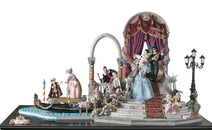 Lladro Carnival in Venice Sculpture Porcelain Figurine