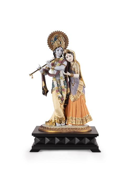 Lladro Radha Krishna Porcelain Figurine