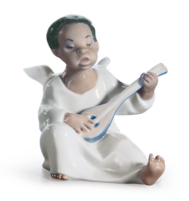 Lladro Black Legacy ANGEL Porcelain Figurine