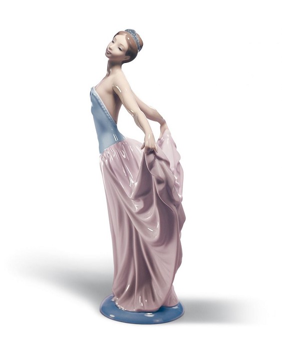 Lladro Dancer Woman Porcelain Figurine