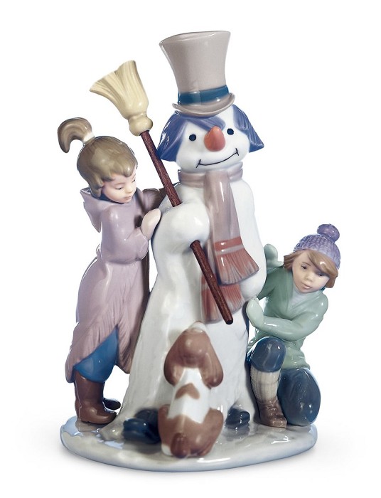 Lladro THE SNOWMAN Porcelain Figurine