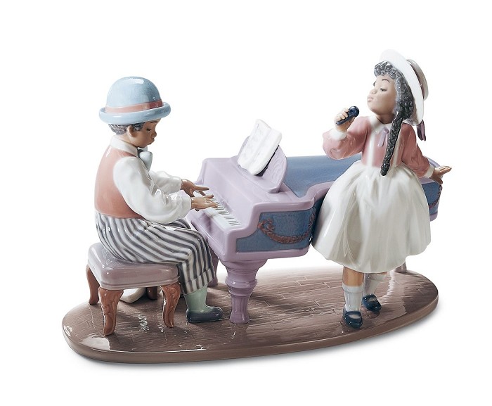 Lladro Black Legacy JAZZ DUO 