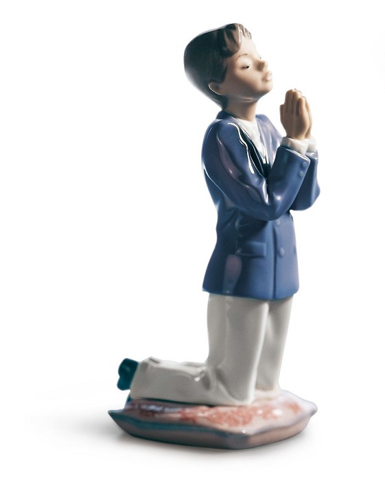 Lladro COMMUNION PRAYER (BOY) Porcelain Figurine