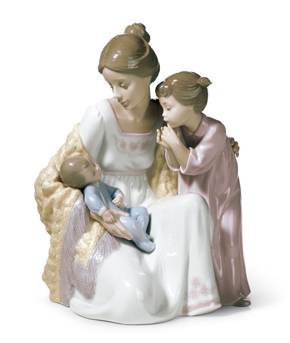 Lladro Welcome to The Family Porcelain Figurine