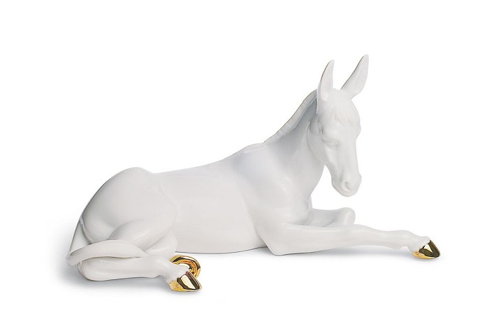 Lladro DONKEY (RE-DECO) Porcelain Figurine