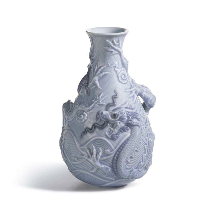 Lladro Bud Vase (Blue) Porcelain Figurine