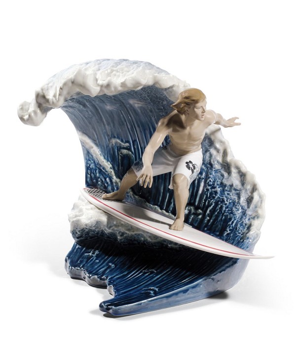 Lladro Riding The Large One Porcelain Figurine