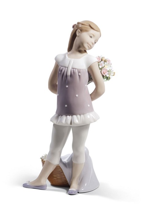 Lladro Your Favorite Flowers Porcelain Figurine