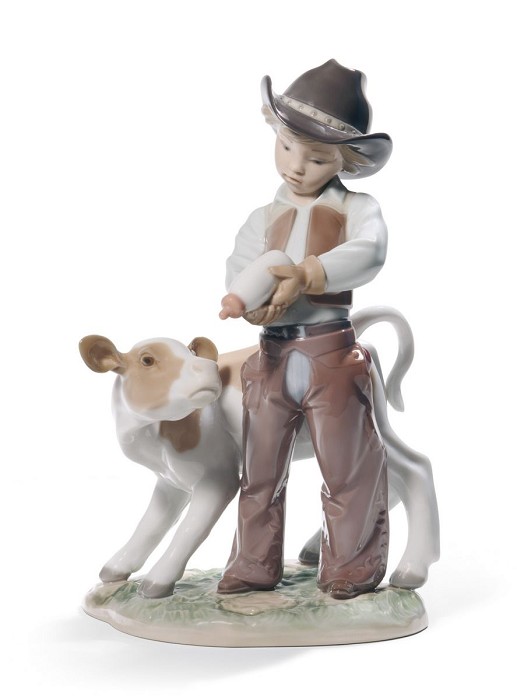 Lladro Cowboy Porcelain Figurine