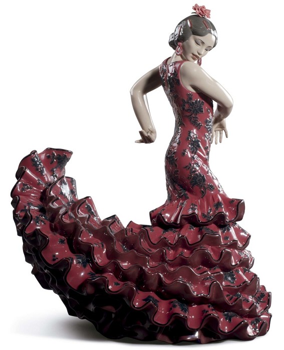Lladro Flamenco Flair Woman 01008765 Porcelain Figurine