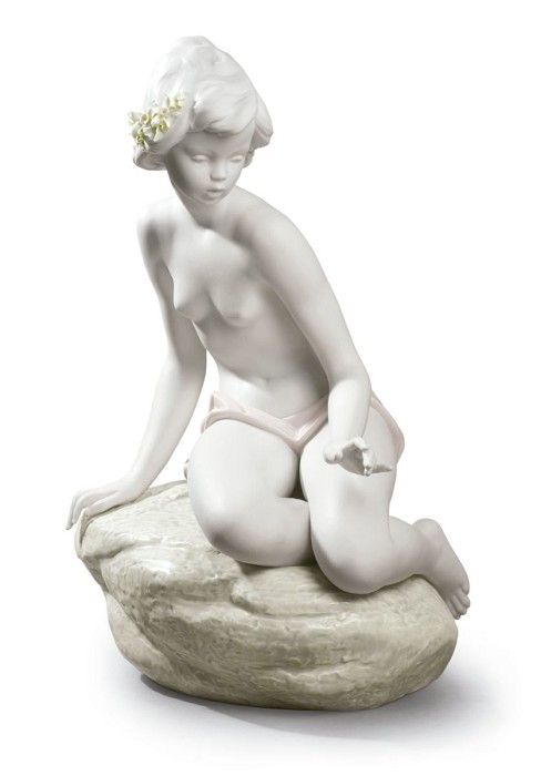 Lladro BATHING NYMPH Porcelain Figurine