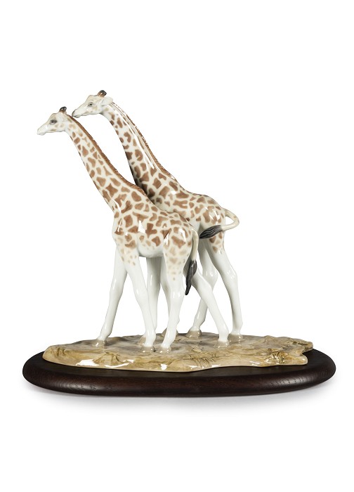 Lladro Giraffes Porcelain Figurine