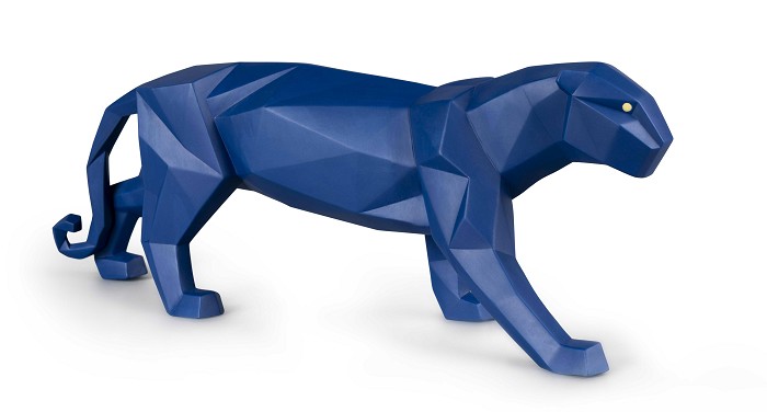 Lladro Panther (Blue Matte) 