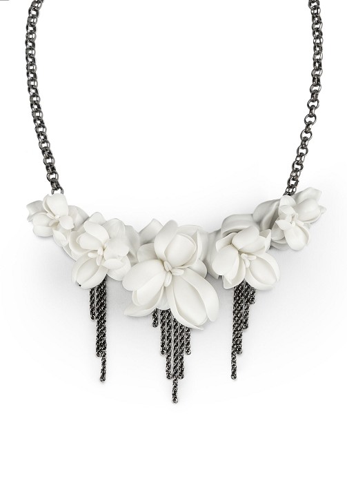 Lladro Jewelry Orchid Necklace 