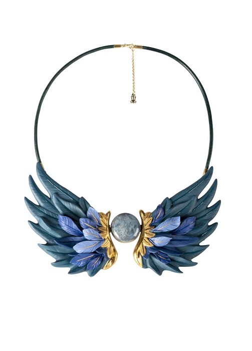 Lladro Jewelry Paradise Wings Necklace 