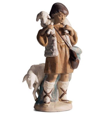 Lladro SHEPHERD BOY Porcelain Figurine