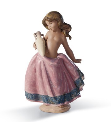 Lladro LITTLE PEASANT GIRL (PINK) Porcelain Figurine