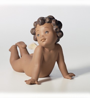 Lladro Winged Tenderness Porcelain Figurine