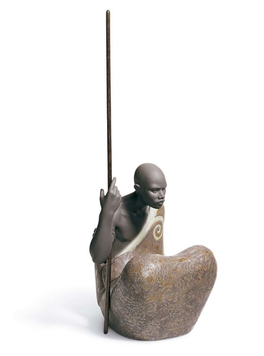 Lladro Pulse Of Africa AFRICAN MAN  Porcelain Figurine