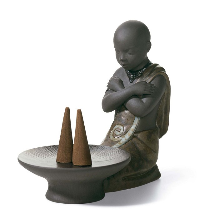 Lladro Pulse Of Africa INCENSE BURNER PULSE OF AFRICA Porcelain Figurine