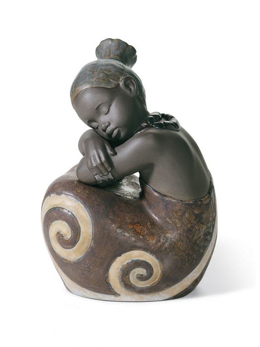 Lladro Pulse Of Africa AFRICAN GIRL 01012508 Porcelain Figurine