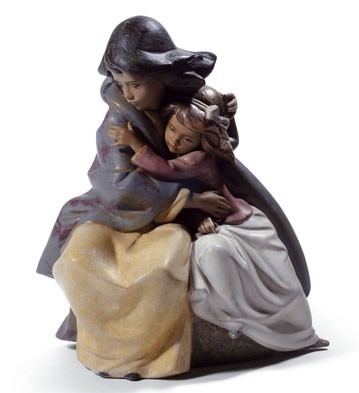 Lladro SISTERLY LOVE Porcelain Figurine