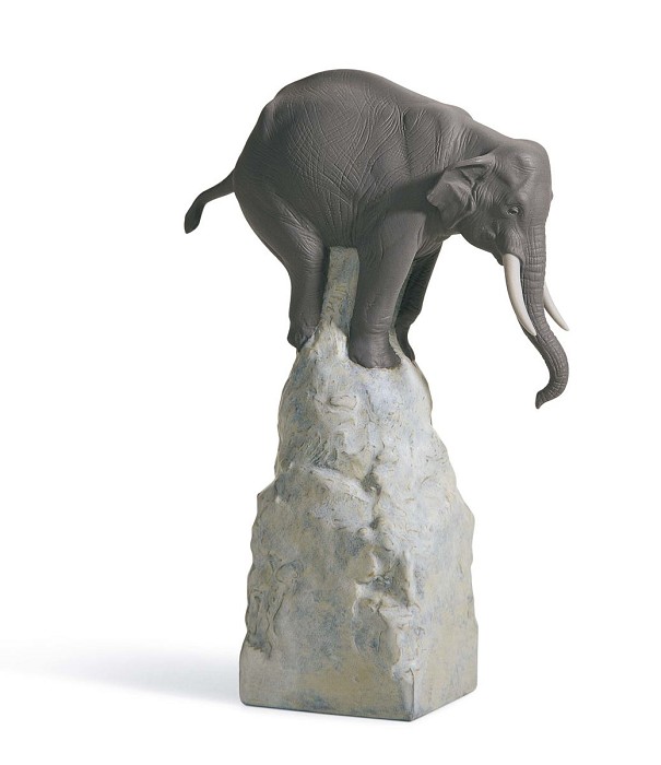 Lladro Balance Elephant II Porcelain Figurine