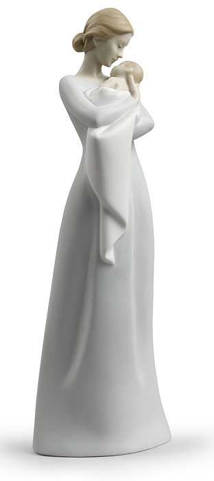 Lladro A Mother's Embrace Porcelain Figurine