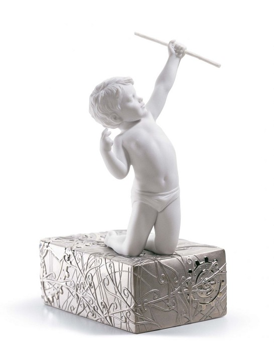 Lladro Playing Porcelain Figurine