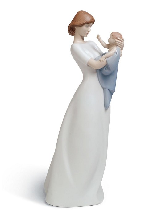 Lladro A Mother's Treasure Porcelain Figurine