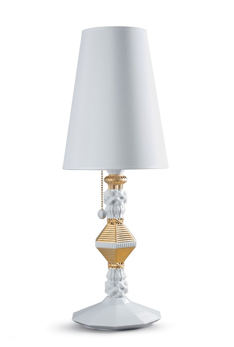 Lladro Lighting Belle de Nuit Table Lamp Golden Luster 