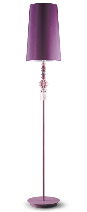 Lladro Lighting Belle de Nuit Floor Lamp I Pink 