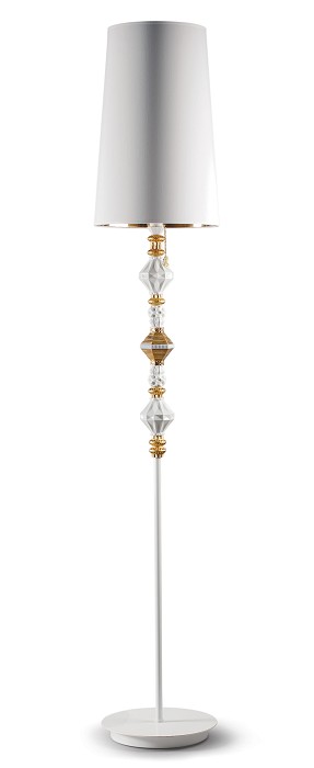 Lladro Lighting Belle de Nuit Floor Lamp II Golden Luster 