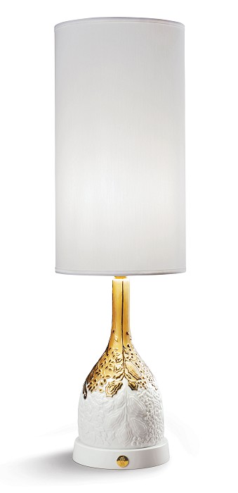 Lladro Lighting Naturofantastic Organic Nature Table Lamp Golden Luster 