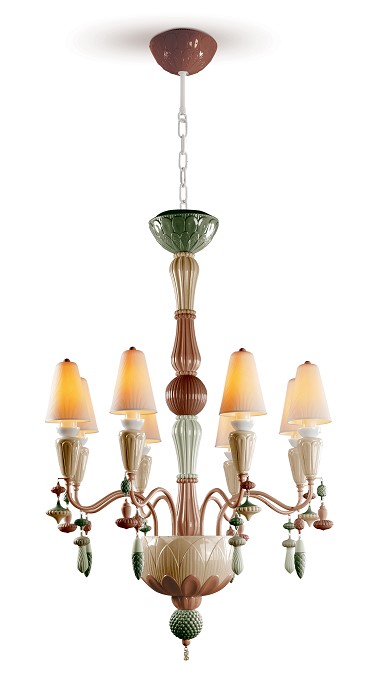 Lladro Lighting Ivy and Seed 8 Lights Chandelier Spices 