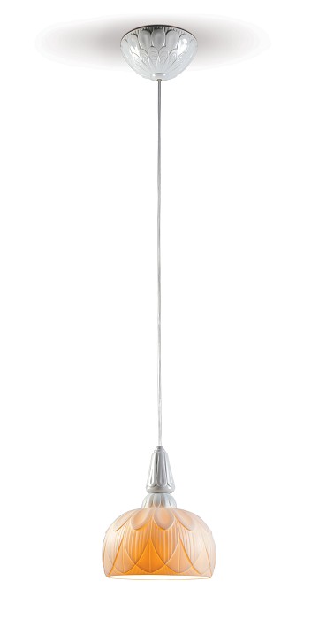 Lladro Lighting Ivy and Seed Single Ceiling Lamp White 