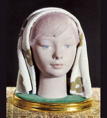 Lladro Girls Head 1969-85 Porcelain Figurine